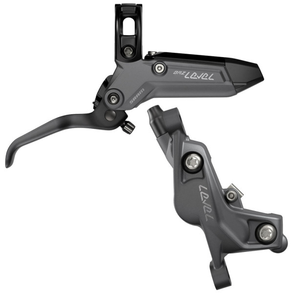 SRAM Level Bronze Stealth 4 virzuļu hidraulisko disku bremžu rokturis ar suports | Kreisā | Priekšā