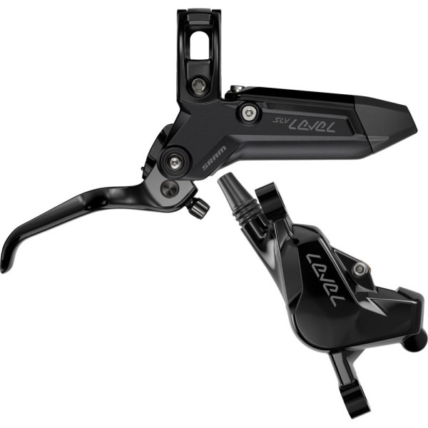 SRAM Level Silver Stealth 2 virzuļu hidraulisko disku bremžu rokturis ar suports | Labais | Aizmugurējais