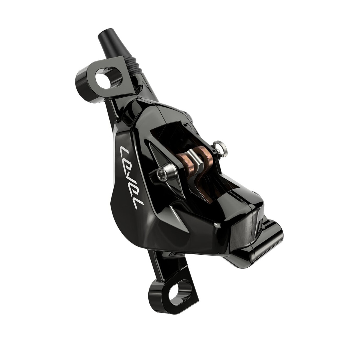 SRAM Level Ultimate Stealth 2 virzuļu hidraulisko disku bremžu rokturis ar suports | Kreisā | Priekšā