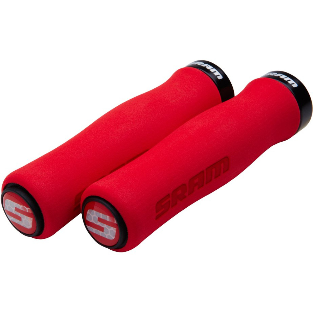 SRAM Locking Contour Foam stūres rokturi | Red - Black