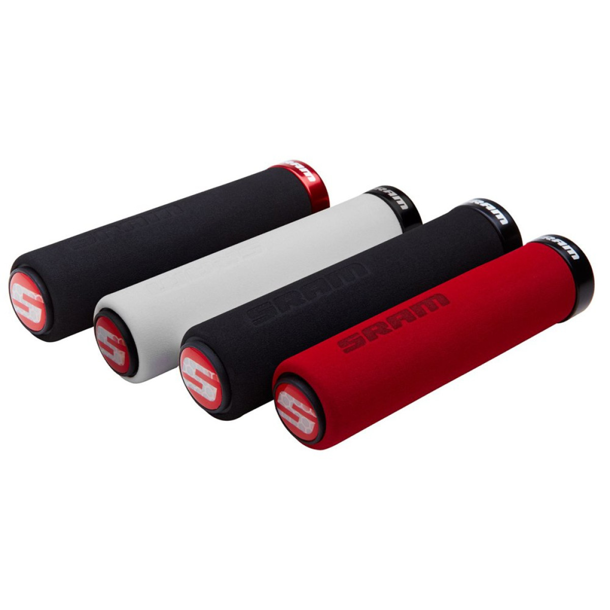SRAM Locking Foam stūres rokturi | Balta - melna