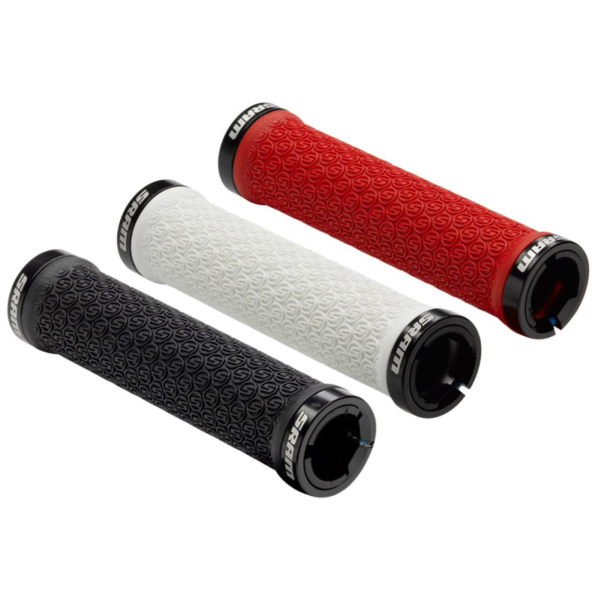 SRAM Locking Rubber stūres rokturi | White