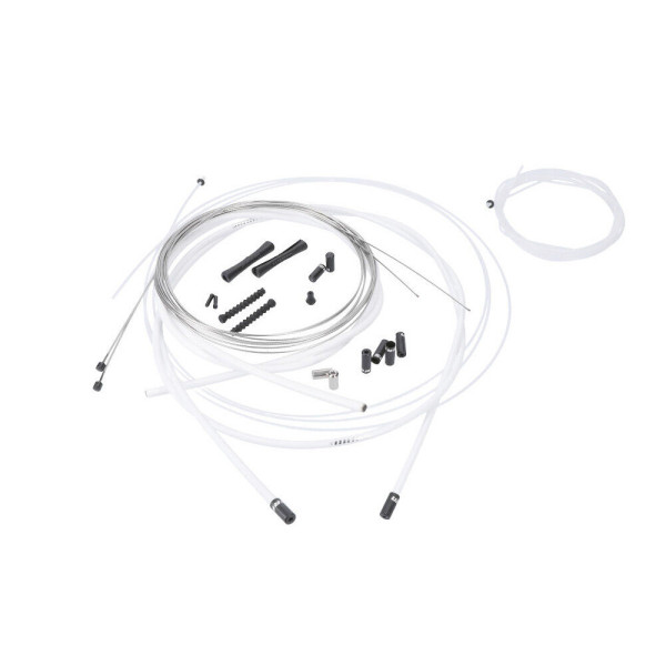 SRAM SlickWire Pro ātrumu pārslēgšanas kabeļu komplekts | Road/MTB | White SRAM SlickWire Pro ātrumu pārslēgšanas kabeļu komplekts | Road/MTB | White