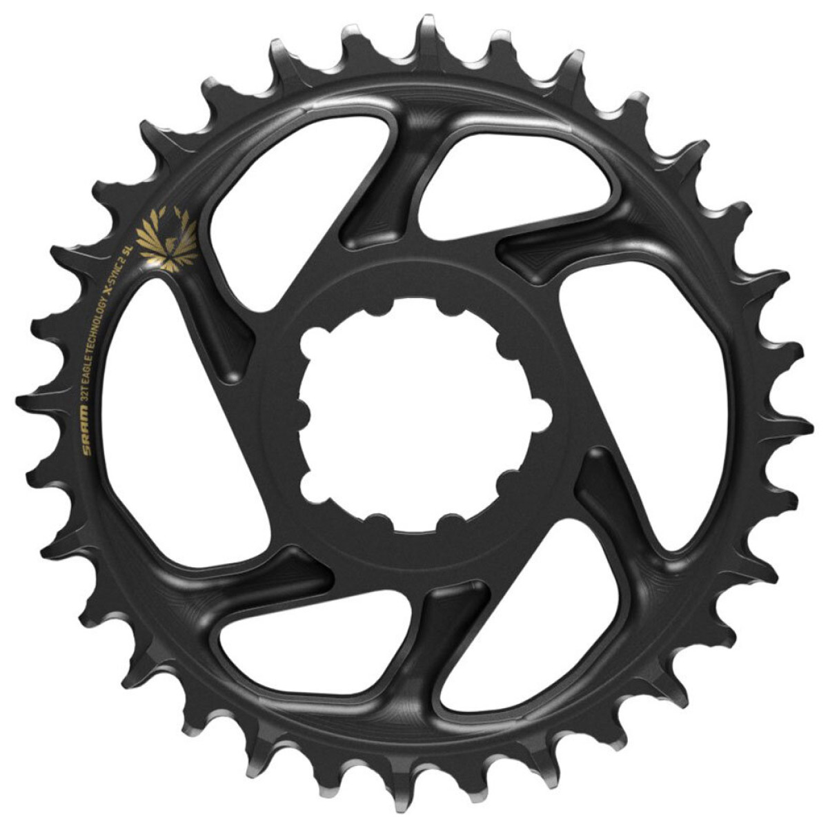 SRAM X-Sync 2 Eagle SL zobrats | 3 mm nobīde | DM | 1x12/11 ātrumu | Melns/zelts
