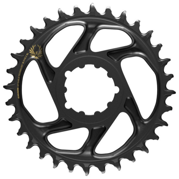 SRAM X-Sync 2 Eagle SL zobrats | 3 mm nobīde | DM | 1x12/11 ātrumu | Melns/zelts SRAM X-Sync 2 Eagle SL zobrats | 3 mm nobīde | DM | 1x12/11 ātrumu | Melns/zelts