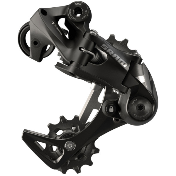 SRAM X01 DH X-HORIZON™ aizmugurējais pārslēdzējs - Short Cage | 7 ātrumi | Melns