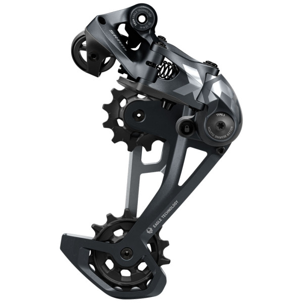 SRAM X01 Eagle aizmugurējais pārslēdzējs | 12 ātrumu | Melna