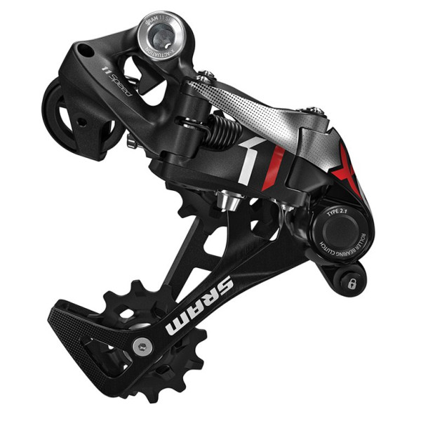 SRAM X01 X-HORIZON™ aizmugurējais pārslēdzējs | 11 ātrumu | Melns - sarkans