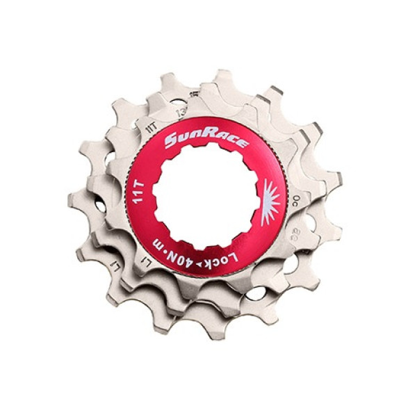 Sunrace SPCS10 B 10 ātrumu kasetes spraudņa piederumu gredzenu fiksators + zobratiņi | 11-13-15T sudraba krāsā Sunrace SPCS10 B 10 ātrumu kasetes spraudņa piederumu gredzenu fiksators + zobratiņi | 11-13-15T sudraba krāsā
