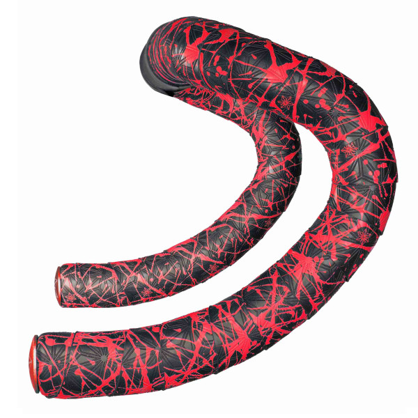 Supacaz Super Sticky Kush stūres lenta | Splat - Neaon Red