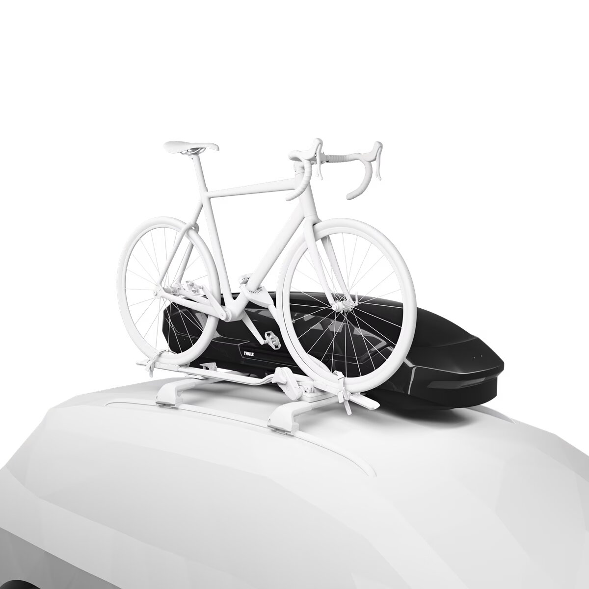 Thule Motion 3 sporta jumta bagāžnieks | Melns, spīdīgs