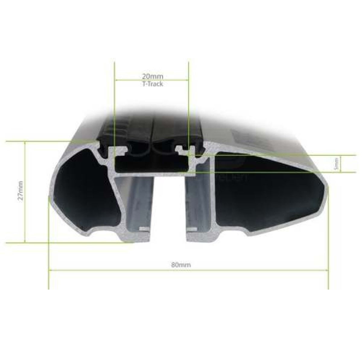 Thule WingBar Evo šķērsstieņi | Black | 2 gab.