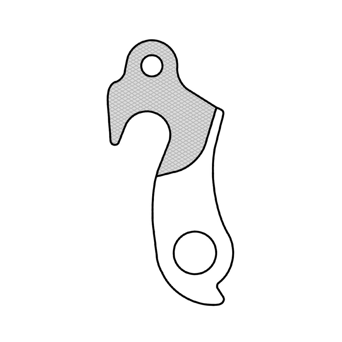 Union GH-029 pārslēdzēja kājiņa | Bergamont, Focus, Fuji, Fuji, KTM, Ridley