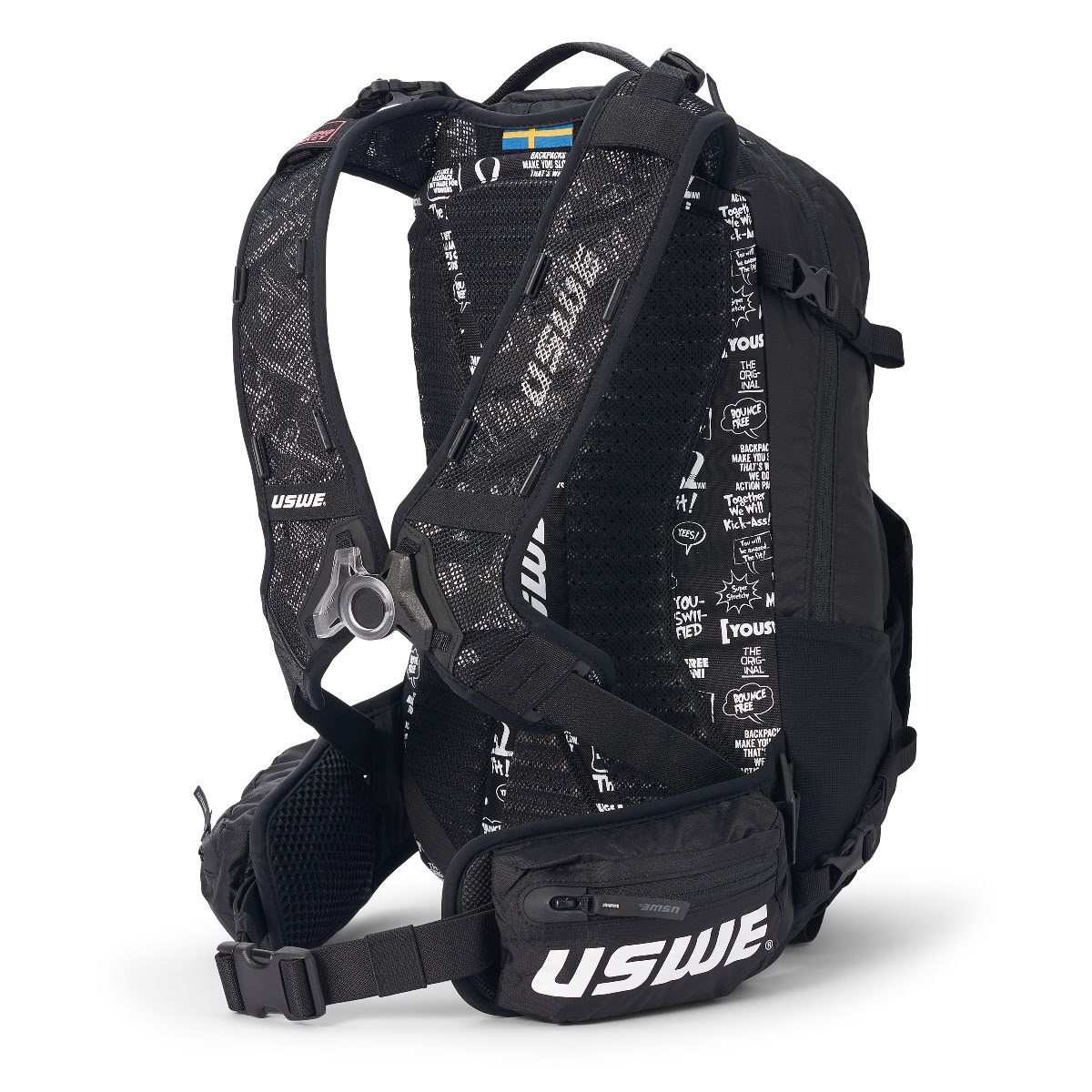 USWE SHRED 16L MTB dienas mugursoma | Carbon Black