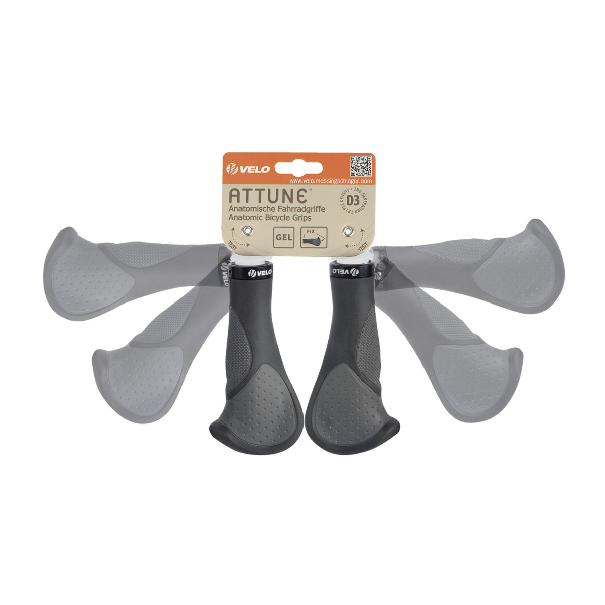 Velo Ergogel D3 stūres rokturi | 140 mm