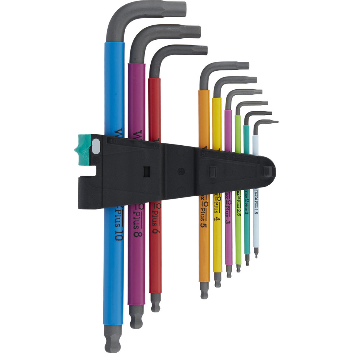 Wera 950/9 Hex-Plus Multicolour 1 L-veida atslēgu komplekts | 9 daļas