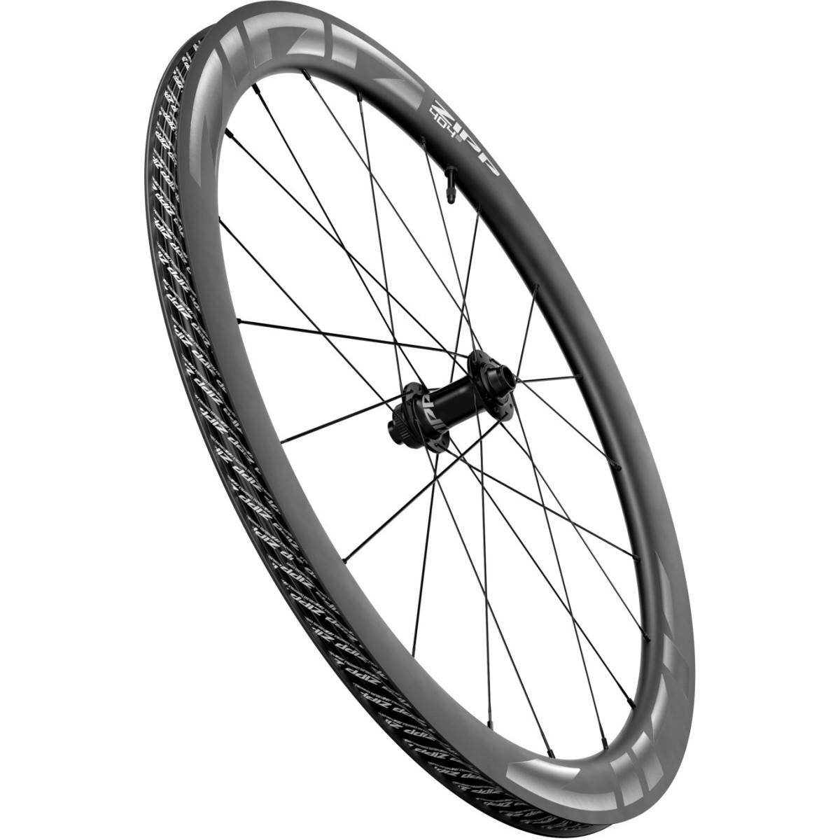 Zipp 404 S Tubeless Disc Brake priekšējais ritenis | Dark Grey