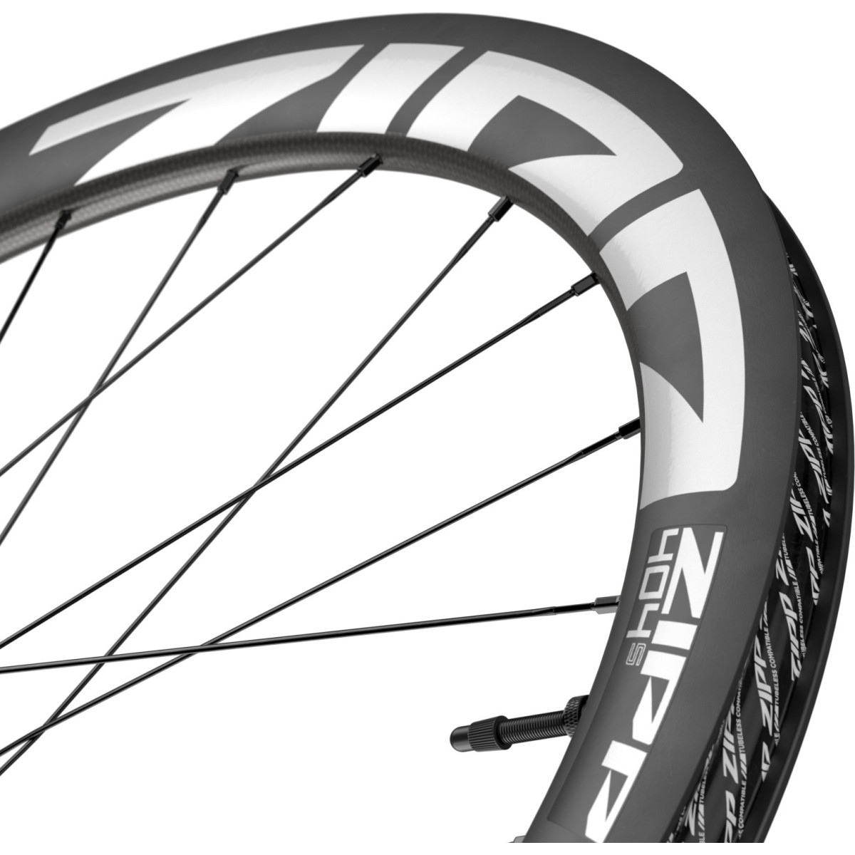Zipp 404 S Tubeless Disc Brake priekšējais ritenis | Dark Grey