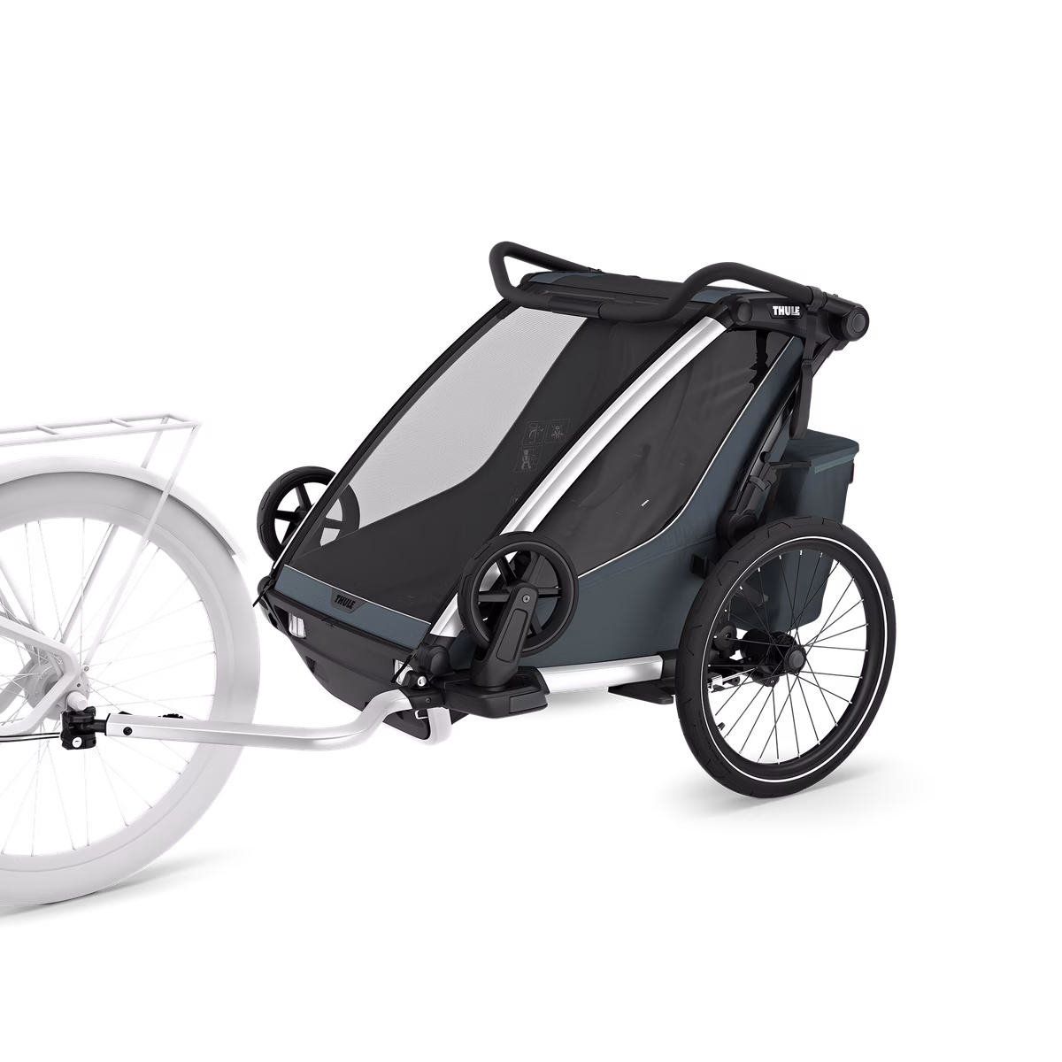 Thule Chariot Cross 2 dažādu sporta veidu velopiekabe | 2 vieta | Dark Slate