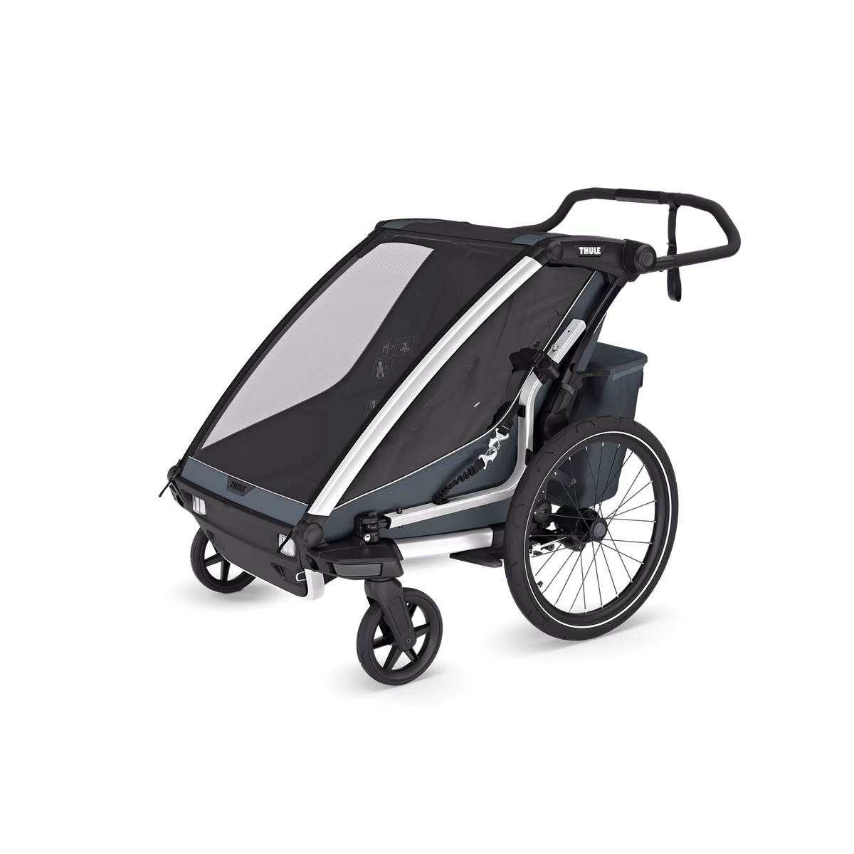 Thule Chariot Cross 2 dažādu sporta veidu velopiekabe | 2 vieta | Dark Slate