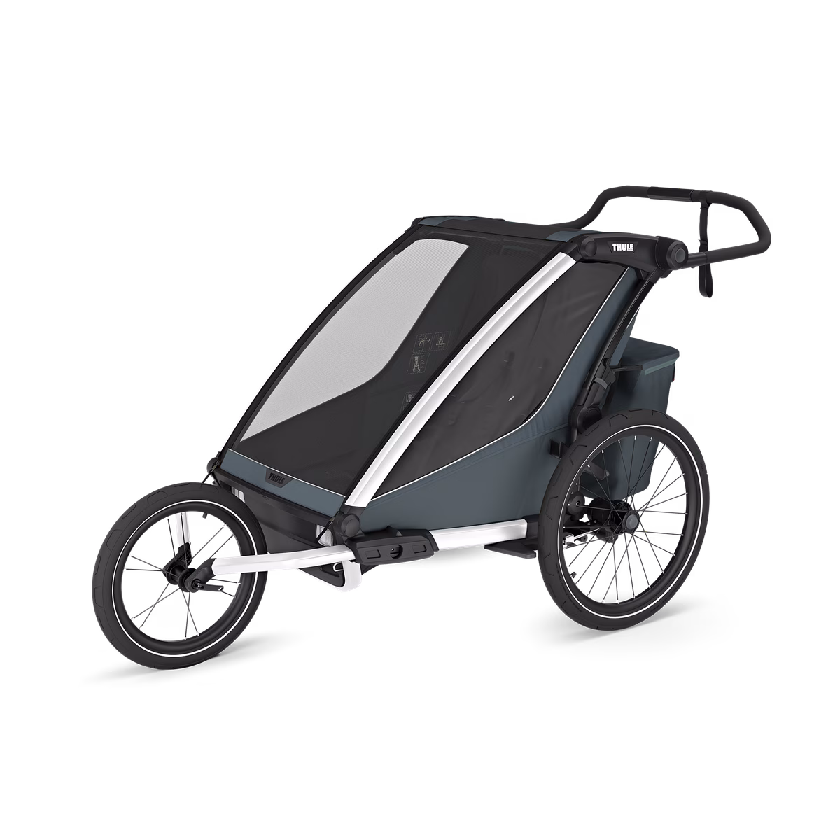 Thule Chariot Cross 2 dažādu sporta veidu velopiekabe | 2 vieta | Dark Slate