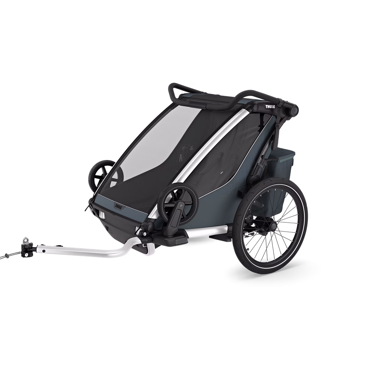 Thule Chariot Cross 2 dažādu sporta veidu velopiekabe | 2 vieta | Dark Slate