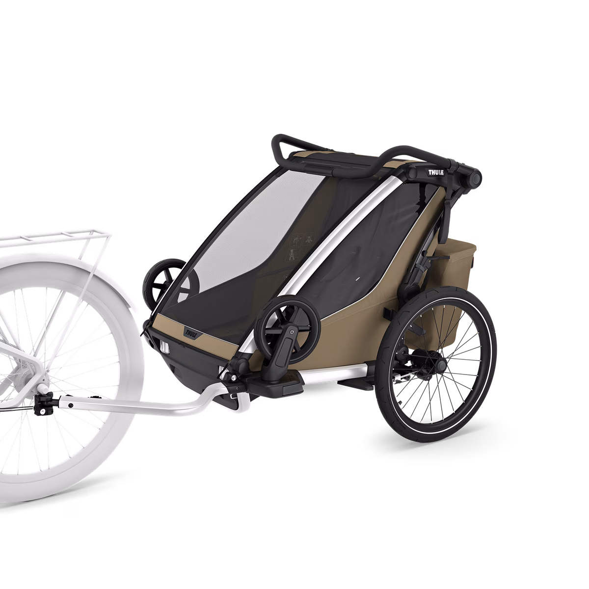Thule Chariot Cross 2 dažādu sporta veidu velopiekabe | 2 vieta | Faded Khaki