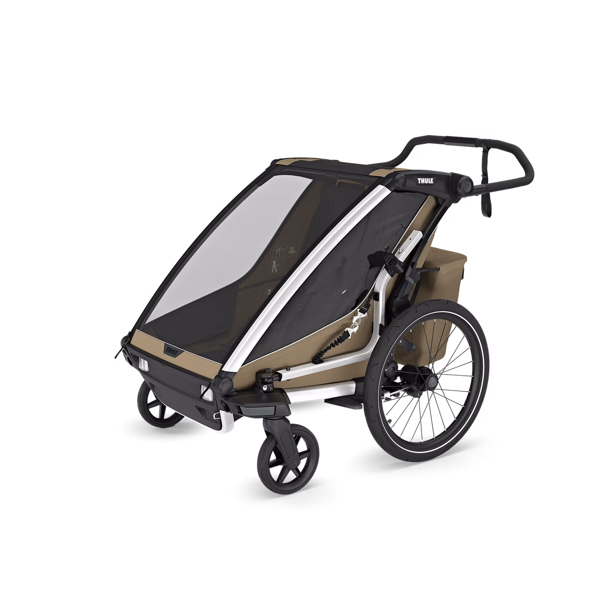 Thule Chariot Cross 2 dažādu sporta veidu velopiekabe | 2 vieta | Faded Khaki