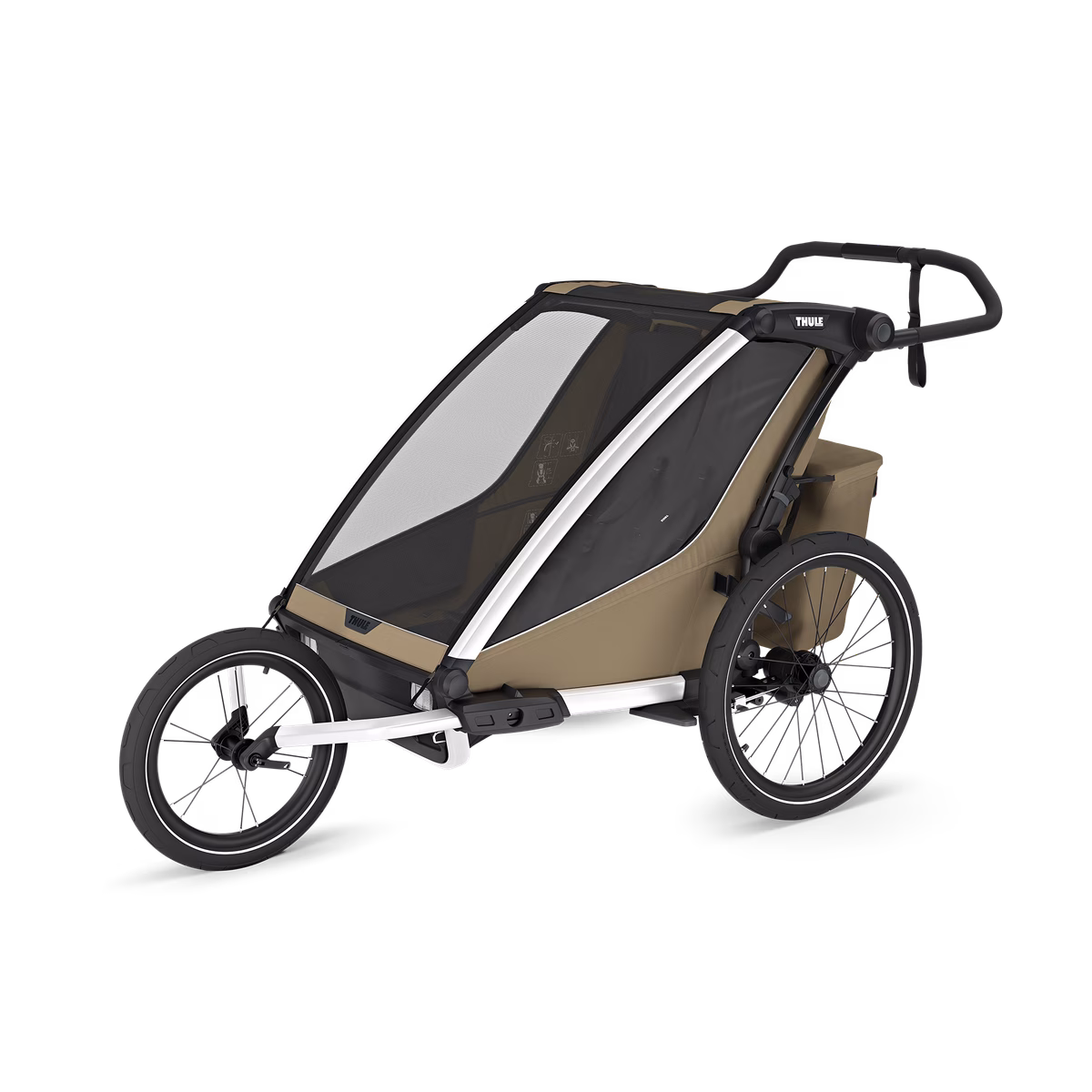 Thule Chariot Cross 2 dažādu sporta veidu velopiekabe | 2 vieta | Faded Khaki