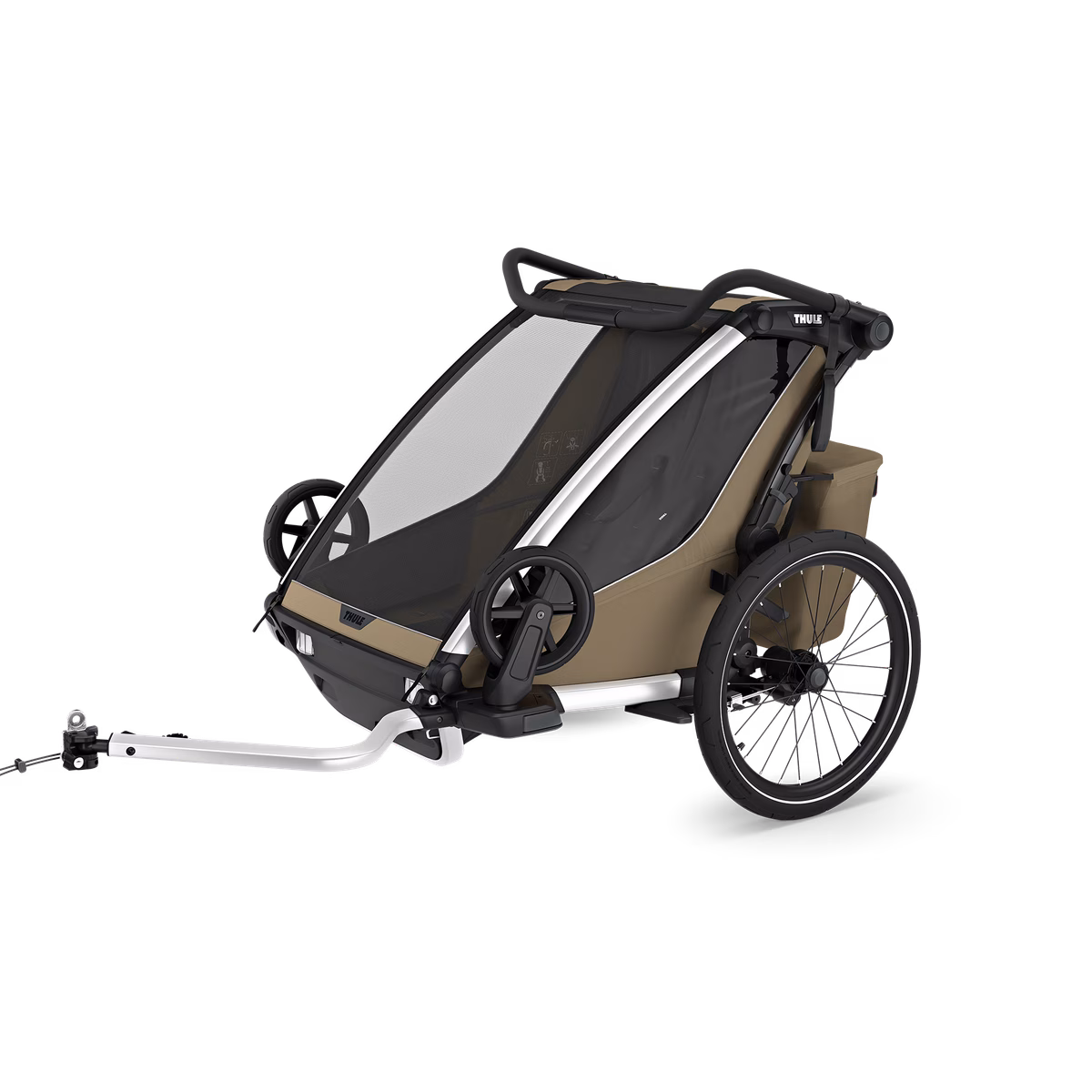 Thule Chariot Cross 2 dažādu sporta veidu velopiekabe | 2 vieta | Faded Khaki