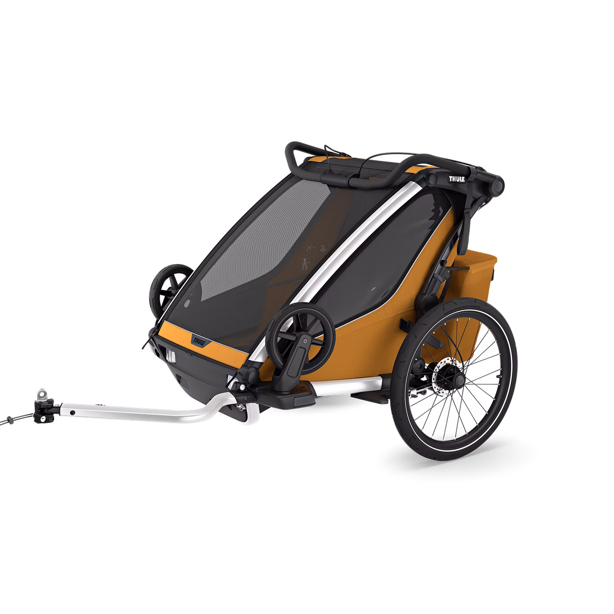 Thule Chariot Sport 2 dažādu sporta veidu velopiekabe | 2 vieta | Natural Gold