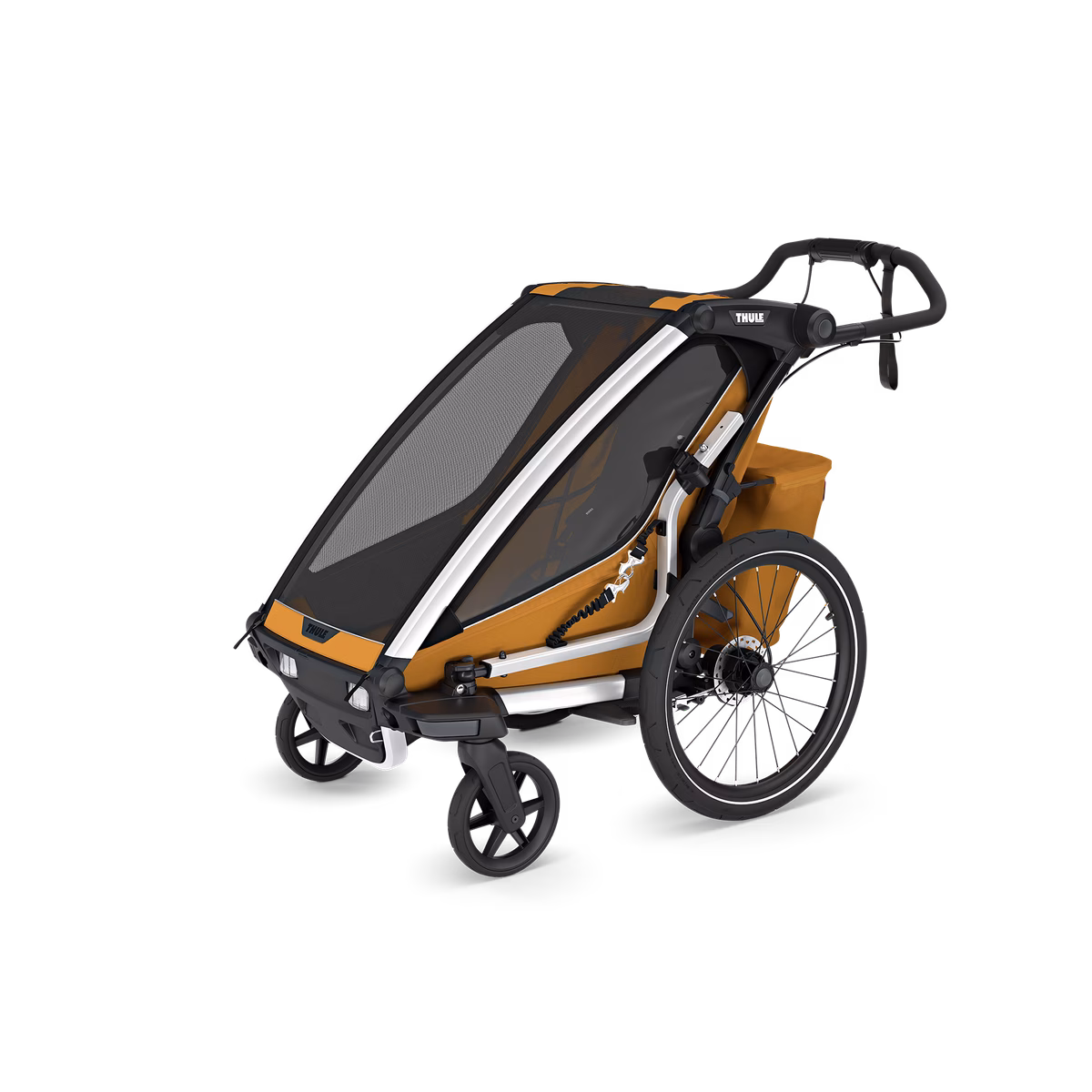 Thule Chariot Sport 2 dažādu sporta veidu velopiekabe | 1 vieta | Natural Gold