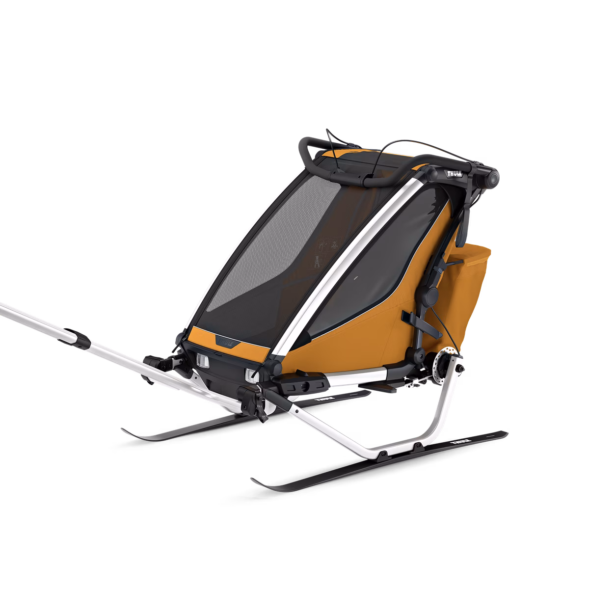 Thule Chariot Sport 2 dažādu sporta veidu velopiekabe | 1 vieta | Natural Gold