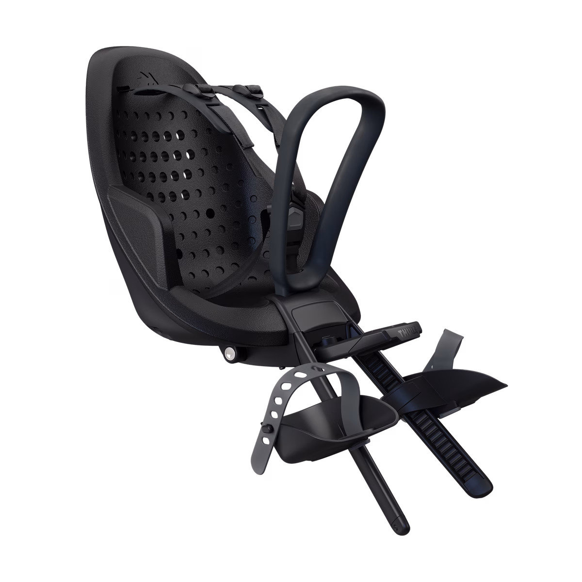 Thule Yepp 2 Mini priekšējais bērnu velosipēda sēdeklis | Midnight Black Thule Yepp 2 Mini priekšējais bērnu velosipēda sēdeklis | Midnight Black